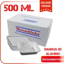 Marmitex de Alumínio Retangular Térmica com 100 Marmitex de Alumínio Retangular Térmica com 100