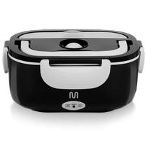 Marmitex Eletrico Bivolt Portatil Compartimento Removivel 1L Preto BPA Free Para Esquentar Almoço Em 40 Minutos - Multilaser