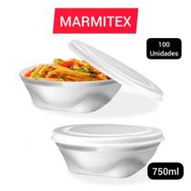 Marmitex Isopor com Tampa 750ml - 100 unid - Copobras
