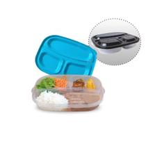 Marmitex Pote Marmita 3 Em 1 Geladeira Freezer Microondas Marmitex Pote Marmita 3 Em 1 Geladeira Freezer Microondas