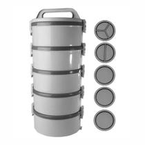 Marmitex Térmico Soprano 5 Peças Com Presilhas Soprano