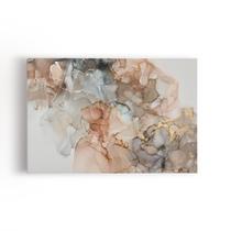 Mármore Dourado Tons Terrosos Quadro Canvas 60x40cm