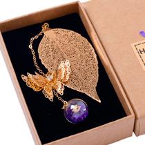 Marque Toirxarn Gold com pingente de borboleta para amantes de livros