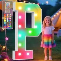 Marquee Light Up Letters Ledido 4FT 34 cores que mudam Marquee Light Up Letters Ledido 4FT 34 cores que mudam