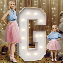 Marquee Light Up Letters Teebloom 4FT G com bolsa de água pesada Marquee Light Up Letters Teebloom 4FT G com bolsa de água pesada