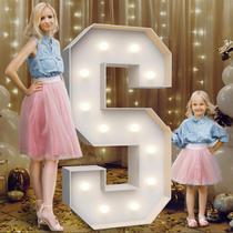 Marquee Light Up Letters Teebloom 4FT S com bolsa de água pesada Marquee Light Up Letters Teebloom 4FT S com bolsa de água pesada