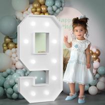 Marquee Number imprsv 9th Birthday Light-up 90th Anniversay