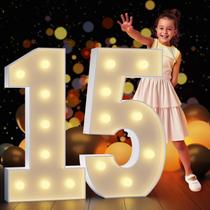 Marquee Numbers imprsv 90cm de altura Light Up Number 15 Foam Marquee Numbers imprsv 90cm de altura Light Up Number 15 Foam