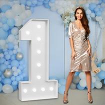 Marquee Numbers imprsv Grande, decoração de primeiro aniversário, 4 pés, iluminação Marquee Numbers imprsv Grande, decoração de primeiro aniversário, 4 pés, iluminação
