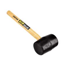 Marreta de Borracha Preta 60mm - 16 OZ Com Cabo de Madeira Fertak