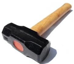 Marreta Ferro Fundido Com Cabo Madeira