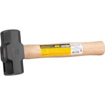 Marreta Oitavada 1kg com Cabo de Madeira em Aço Carbono SAE 1020 para Construção Civil Vonder Marreta Oitavada 1kg com Cabo de Madeira em Aço Carbono SAE 1020 para Construção Civil Vonder