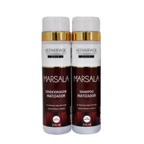 Marsala Kit Matizador Shampoo e Condicionador - Kerabrasil