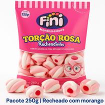 MARSHMALLOW FINI 250g RECHEADO TORÇÃO ROSA MORANGO MARSHMALLOW FINI 250g RECHEADO TORÇÃO ROSA MORANGO