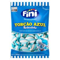 Marshmallow Fini Recheado Azul/Branco 250g