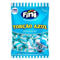 Marshmallow Fini Torção Azul e Branco 250g Marshmallow Fini Torção Azul e Branco 250g