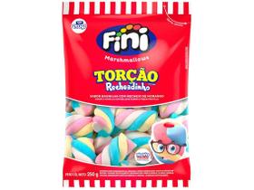 Marshmallow Fini Torção Colorido Recheadinho Pacote 250grs