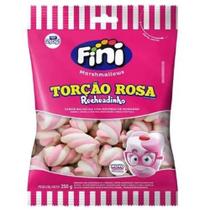 Marshmallow Fini Torção Rosa Recheadinho 250g