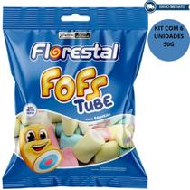 Marshmallow Florestal Fofs Baunilha Tube 50g Kit 6 Unidades Marshmallow Florestal Fofs Baunilha Tube 50g Kit 6 Unidades