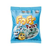 Marshmallow Florestal Fofs Twist Azul/Branco 220g