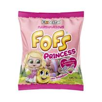 Marshmallow Fofs Princess Branco Rosa e Roxo Baunilha - 220g