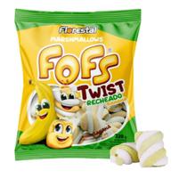 Marshmallow Fofs Twist Recheado Banana - 220g - Florestal