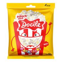 Marshmallow Pipoca Doce Branco Amarelo 150g - Docile