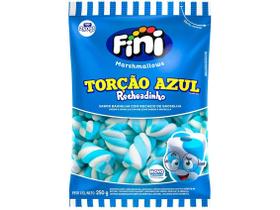 Marshmallow Torção Azul Recheadinho - 250 g - 1 unidade - Fini - Rizzo