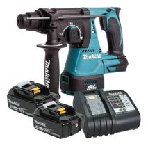 Martelete 2 Baterias 18v 5ah Dhr242z Makita Com Carregador Bivolt Martelete 2 Baterias 18v 5ah Dhr242z Makita Com Carregador Bivolt