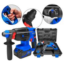 Martelete 3 em 1 Perfurador Rompedor Brushless Recarregável 20000mAh Concreto e Alvenaria