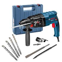 Martelete Bosch GBH 224D 820W  Com Maleta, Brocas SDS Plus, Ponteiro, Talhadeira, Mandril e Acessórios  Perfurador e Rompedor