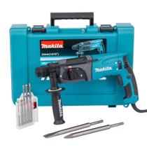 Martelete Combinado 24mm 15/16"" 220 Volts + Maleta e Acessórios - HR2470X21 - MAKITA Martelete Combinado 24mm 15/16"" 220 Volts + Maleta e Acessórios - HR2470X21 - MAKITA