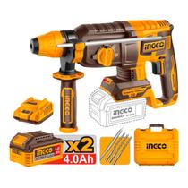 Martelete Combinado CRHLI201881 INGCO P20S 20V Brushless SDS Plus 1.8J 4700Bpm 1400Rpm Sem Fio Alta Performance Com Maleta Reforçada Profissional