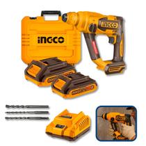 Martelete Combinado INGCO P20S 20V Brushless SDS Plus 1.8J 4700Bpm 1400Rpm Sem Fio Alta Performance Com Maleta Reforçada Profissional CRHLI201881
