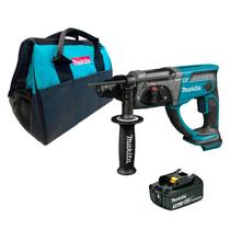 Martelete combinado Perfurador e Rompedor Makita DHR202Z 18V + 1 Bateria de 3,0ah + Bolsa de ferramentas