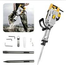 Martelete Demolidor 16kg 2000v 220v Btm1850 Maleta De Metal 220v Prateado