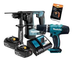 Martelete Dhr171 + Furadeira Dhp453 2bat 18v 5ah +carregador Martelete Dhr171 + Furadeira Dhp453 2bat 18v 5ah +carregador