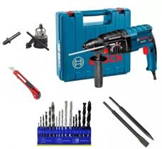 Martelete Furadeira Impacto 820W BOSCH GBH 2 24d Kit Broca