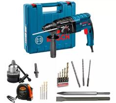 Martelete Furadeira Impacto Bosch GBH 2 24D Mega Kit Broca Completo
