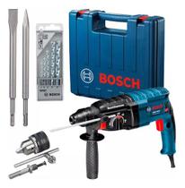 Martelete Perf Rompedor 820w Bosch Gbh 2-24 D + Kit Cor Azul-celeste