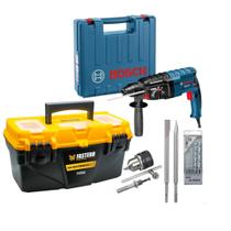 Martelete Perf Rompedor 820w Gbh 224 D Bosch Com Acessórios e Caixa Organizadora de Ferramentas Martelete Perf Rompedor 820w Gbh 224 D Bosch Com Acessórios e Caixa Organizadora de Ferramentas