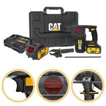 Martelete Perfurador Rompedor a Bateria 18V Cat Dx21 Profissional Demolidor Combinado Rotativo Sds Martelete Perfurador Rompedor a Bateria 18V Cat Dx21 Profissional Demolidor Combinado Rotativo Sds