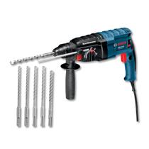 Martelete Perfurador Rompedor GBH 224 D Bosch 790W 2,7J 127V SDS Plus Sem Maleta Com 5 Brocas Concreto Aço e Madeira Obras e Reformas Profissional