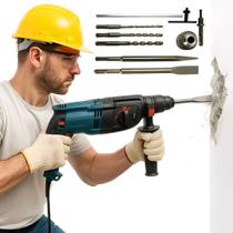 Martelete Perfurador Rompedor Profissional Nakasaki NK2603 Pró SDSPLUS 1200W 5KG 110V Com Maleta Martelete Perfurador Rompedor Profissional Nakasaki NK2603 Pró SDSPLUS 1200W 5KG 110V Com Maleta