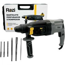 Martelete Razi Perfurador e Rompedor 3/8 800W 220V Amarelo - 30235 RZ-M8003J/M2 Martelete Razi Perfurador e Rompedor 3/8 800W 220V Amarelo - 30235 RZ-M8003J/M2