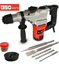 Martelete Rompedor Demolidor Furadeira 25J SDS Plus 1350W Com Maleta GT963 - Lorben