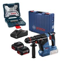 Martelete Rompedor Gbh 187-li Bosch 2 Baterias Kit 33 Brocas
