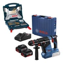 Martelete Rompedor Gbh 187-li Bosch 2 Baterias Kit 70 Peças Martelete Rompedor Gbh 187-li Bosch 2 Baterias Kit 70 Peças