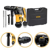 Martelete Rompedor Perfurador Rotativo 1050w 10j Denzel Demolidor Combinado Sds Max Maleta Concreto