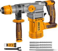 Martelete rotativo ingco 4,5j sds-plus à bateria íon-lítio 20v crhli20288